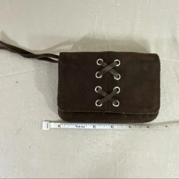 AEO boho/hippie brown suede‎ wallet - Picture 1 of 6